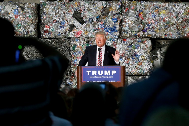 As much applause as Trump may get, outdated ideas about self-sufficiency will never make America great again. (AP Photo/Keith Srakocic)