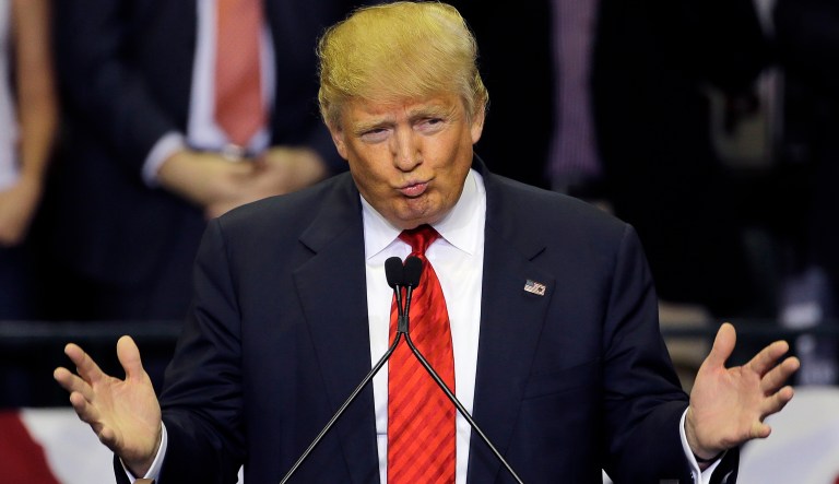 Polling shows Trump's approval rating ticked up to 44 percent in the first week of February from 40 percent approval in November. (AP Photo/Chris O'Meara)