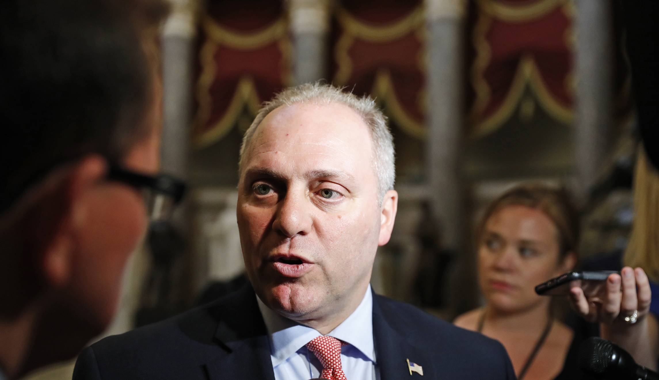 Steve Scalise calls into House whip meeting for first time since shooting