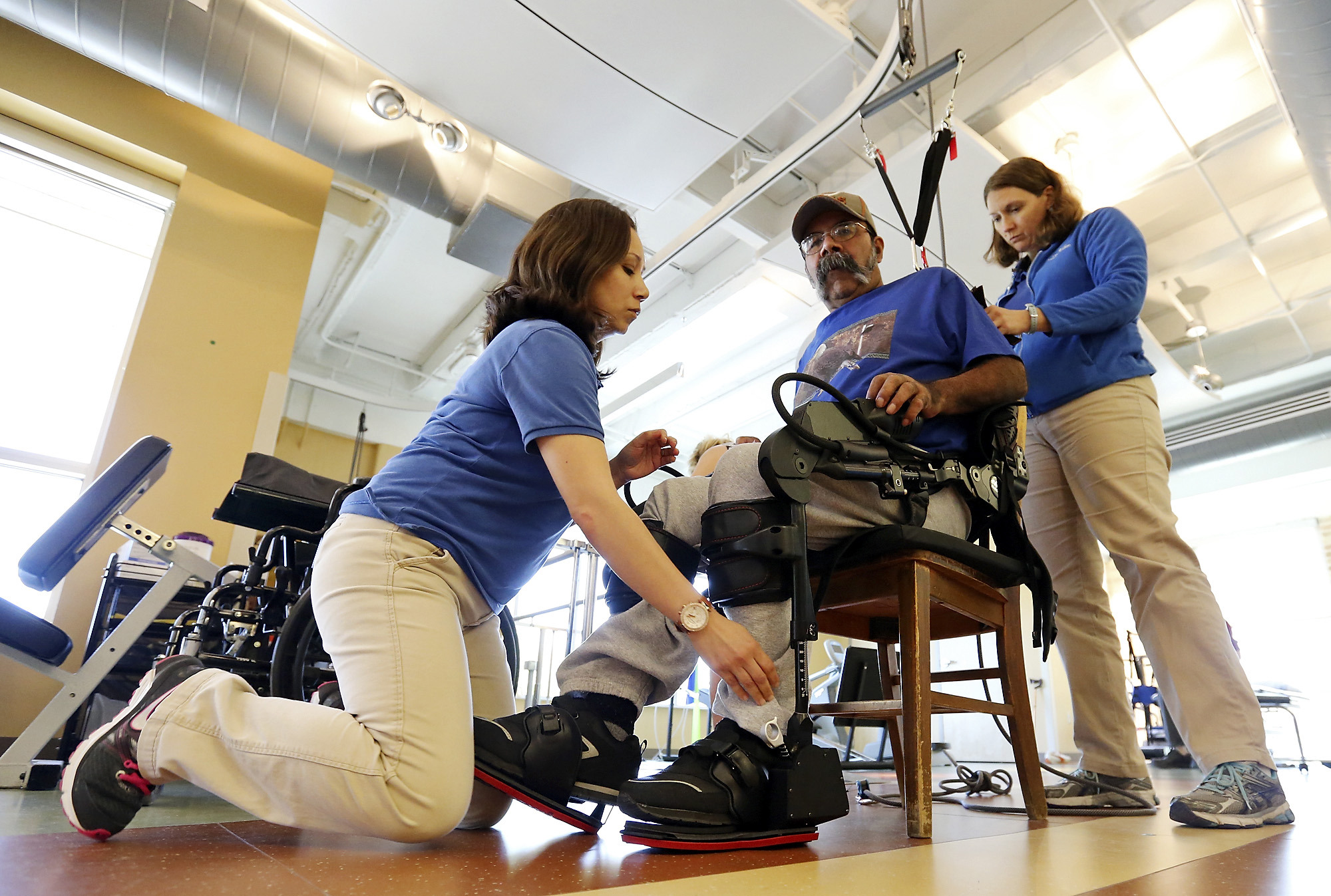 Bionic legs help some patients walk again
