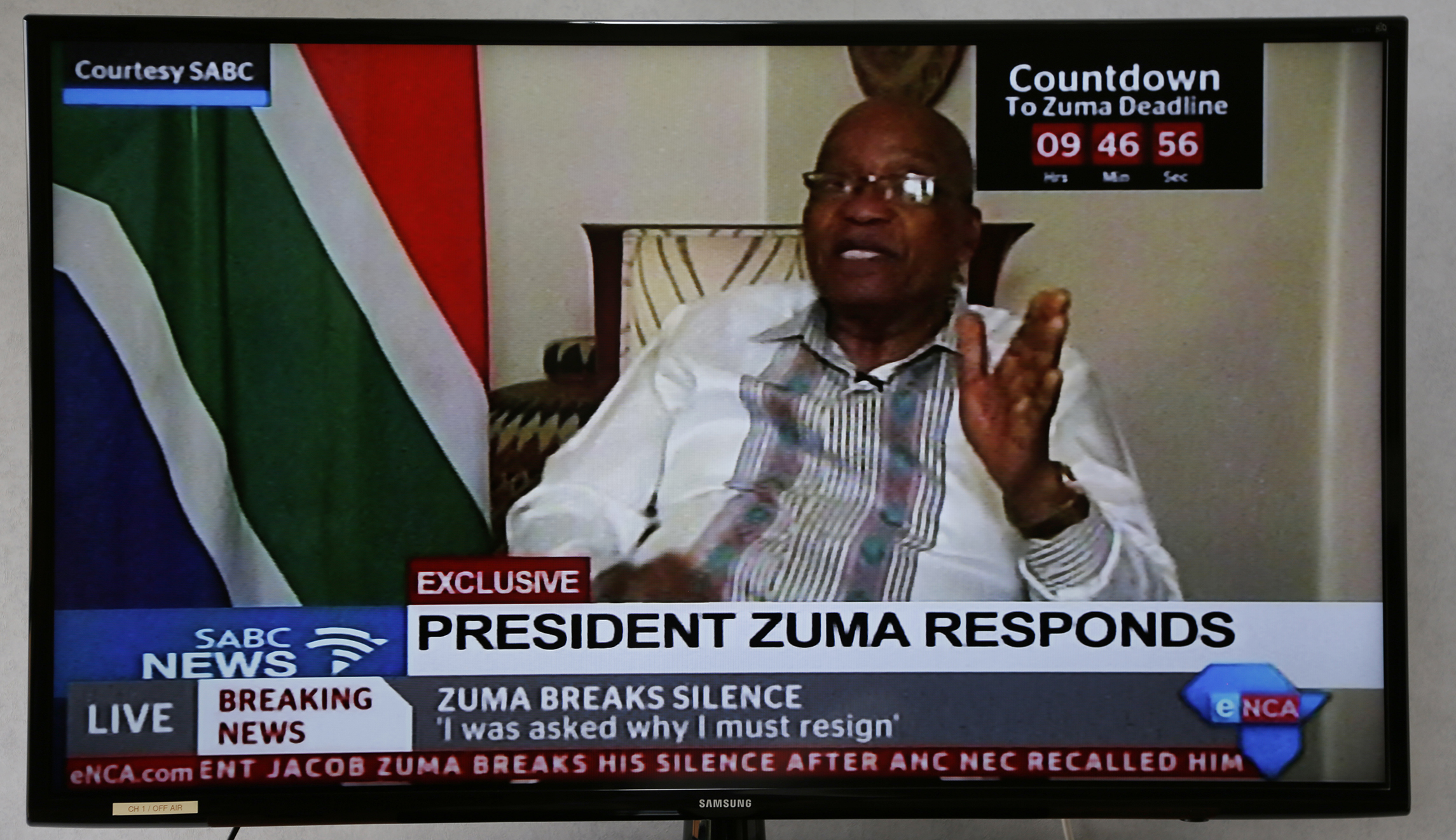 President Jacob Zuma is desecrating Nelson Mandela’s legacy and South Africa’s future