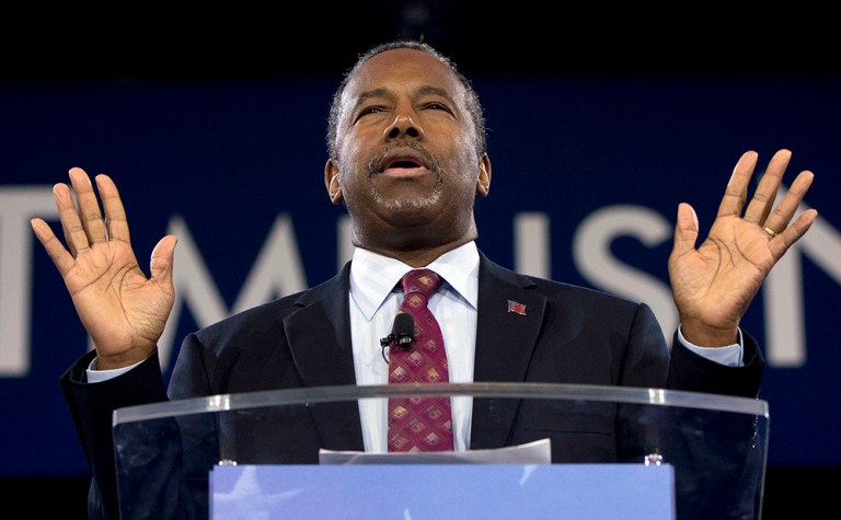 The retired neurosurgeon and former Republican presidential candidate endorsed Trump earlier this month a while after dropping out of the race himself. (AP Photo/Carolyn Kaster)