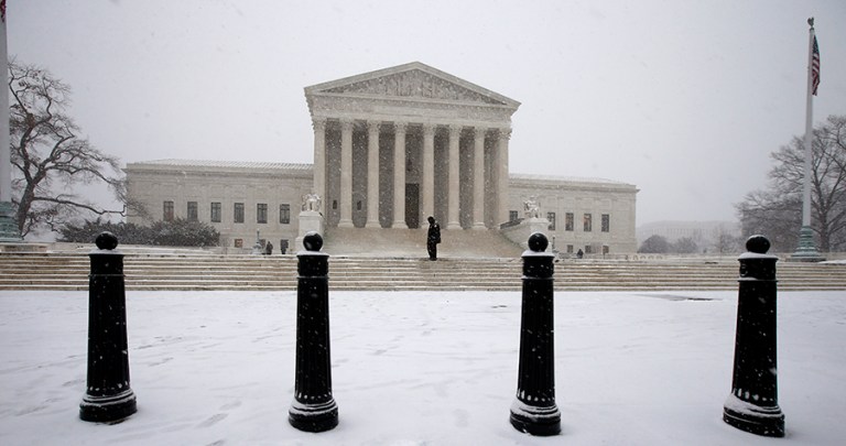 The next president is going to be more significant for his or her court appointees than Bush or Obama. (AP photo/Alex Brandon)