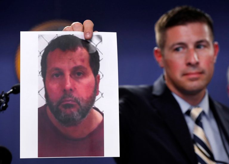 Amor Ftouhi is accused of stabbing a Flint, M.I., police officer on Wednesday. (AP Photo/Paul Sancya)