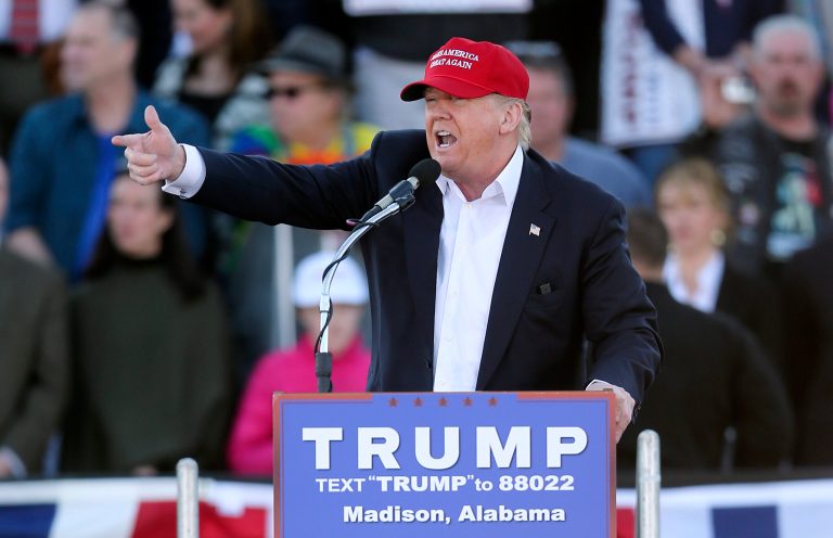 Republican presidential candidate Donald Trump's lead atop the Republican presidential field has ballooned to 33-points nationally. (AP Photo/John Bazemore)