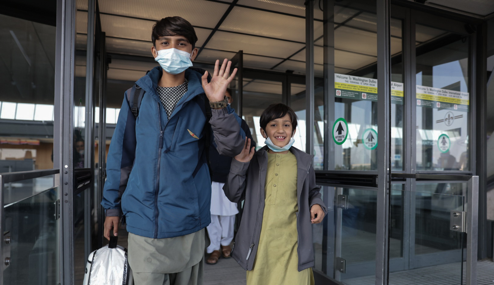 Afghan refugees arrive