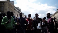 Hundreds of illegal African immigrants storm French Pantheon, demand legal status