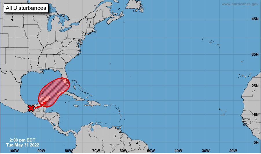 Ghost of Hurricane Agatha creeps toward Florida