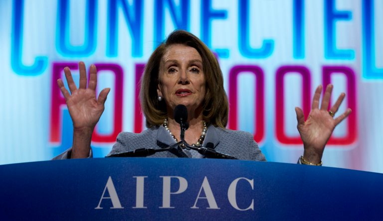 Speaker of the House Nancy Pelosi, D-Calif. speaks at the 2019 American Israel Public Affairs Committee (AIPAC) policy conference, at Washington Convention Center, in Washington, Tuesday, March 26, 2019. 
