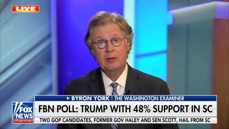 WATCH: Byron York discusses Trump leading in South Carolina with 48%