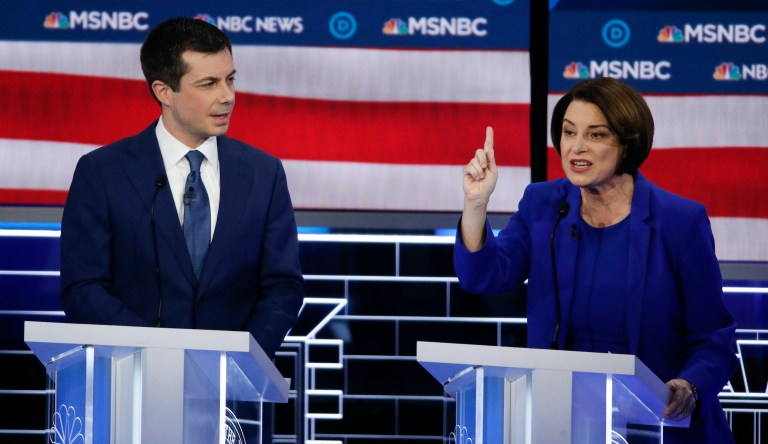 No, Klobuchar isn’t ‘homophobic’ for looking down at Buttigieg