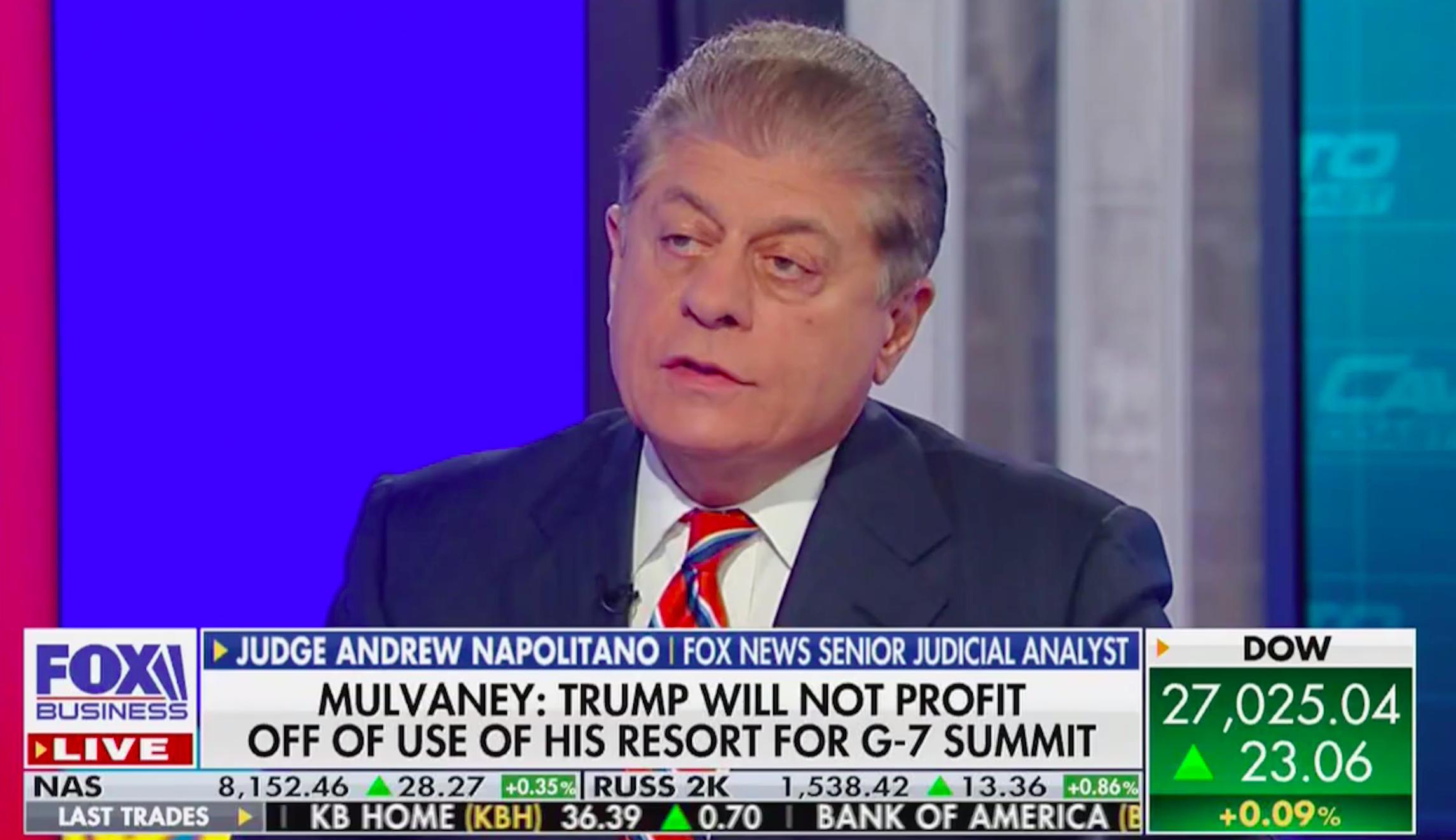 Fox legal analyst: Hosting G-7 at Trump property is a ‘profound’ violation ‘of the Emoluments Clause’