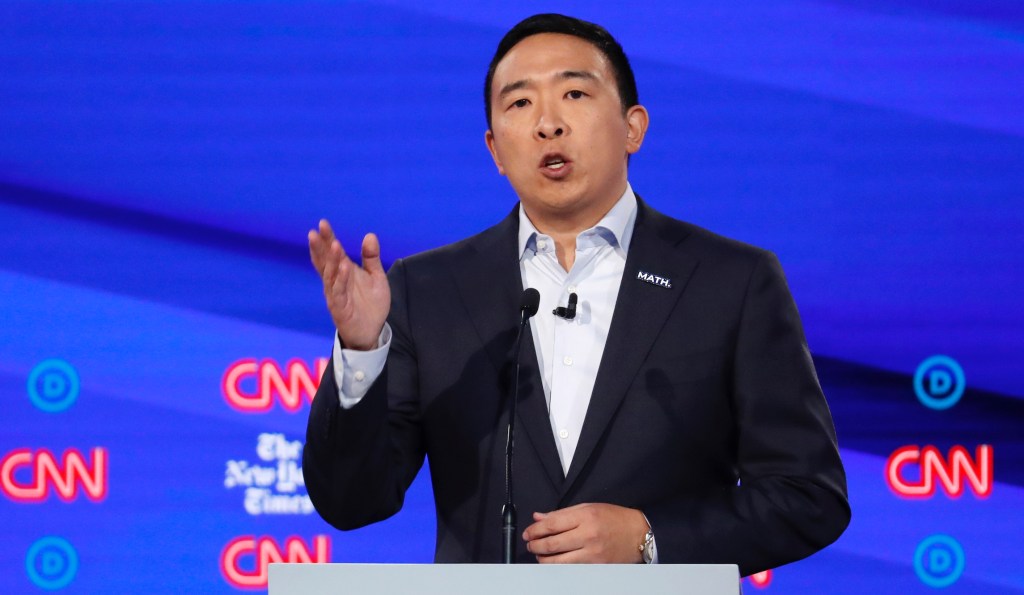 Andrew Yang forces Democratic debate on universal basic income, his plan to send every adult a monthly check