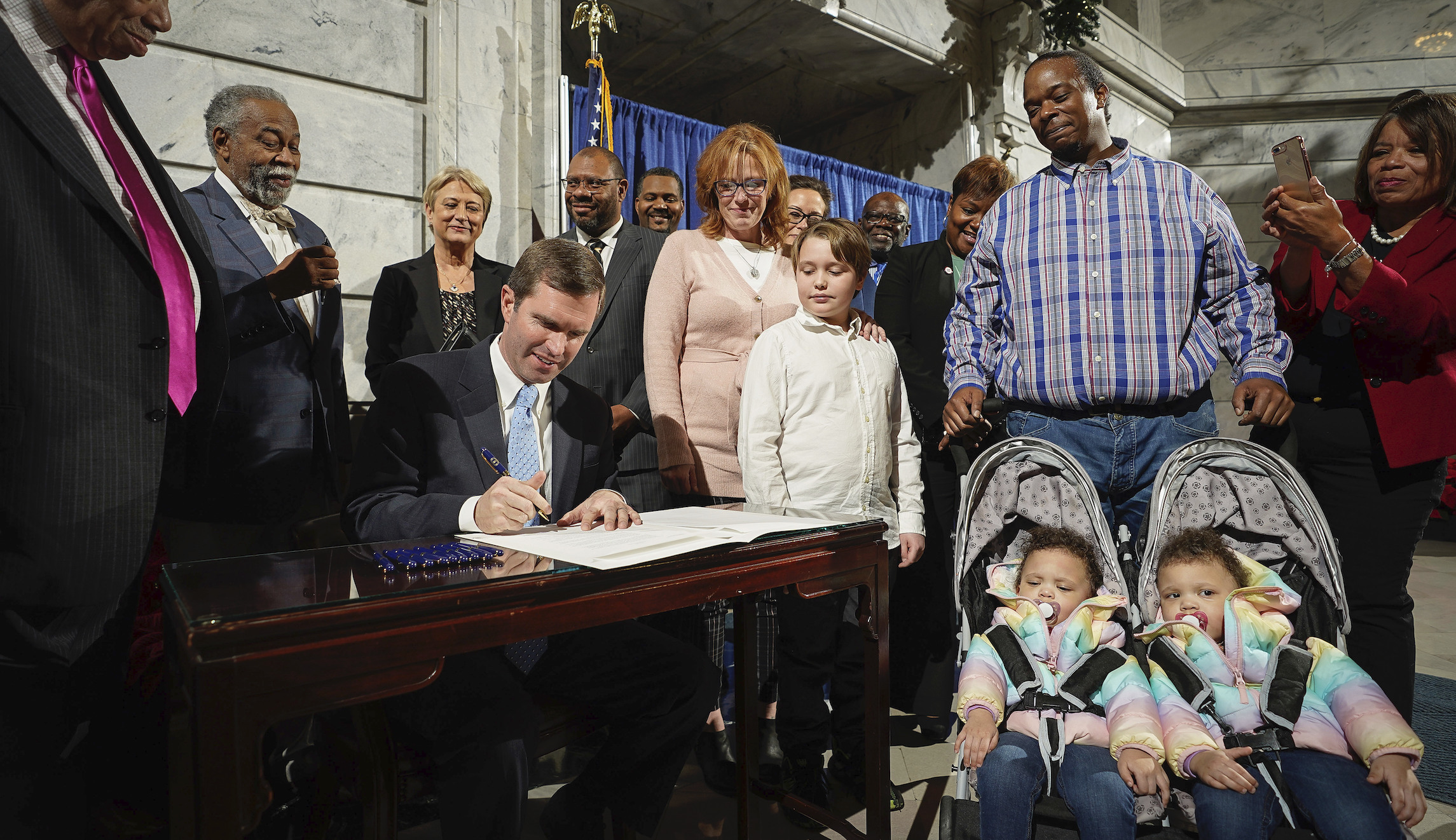 New Democratic governor restores voting rights to 140,000 felons