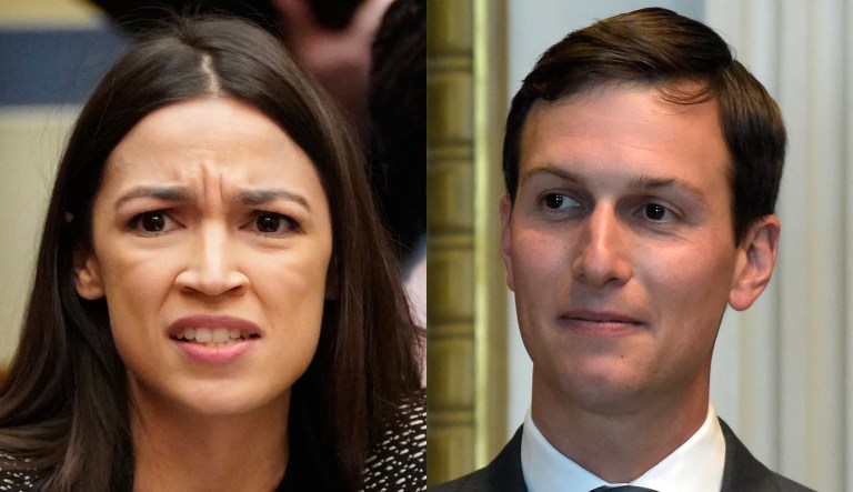 Alexandria Ocasio-Cortez and Jared Kushner