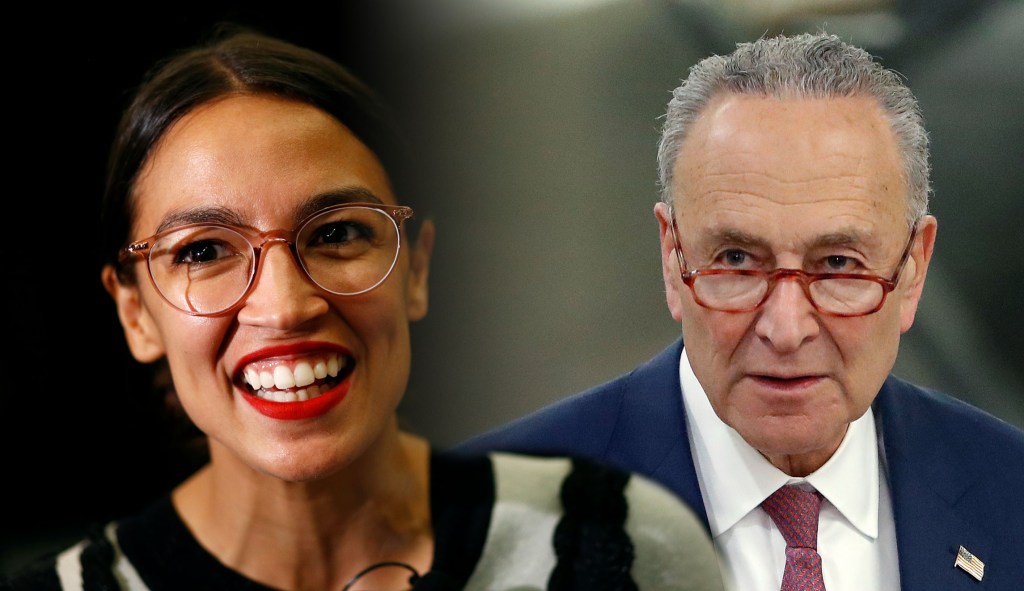 Trump predicts AOC will run against Schumer and ‘kick his ass’