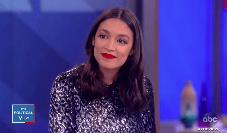 ‘Sequins are a great accessory to universal healthcare’: AOC defends wearing $580 dress on The View