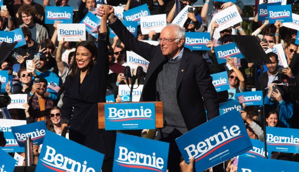 ‘We need her here’: AOC steals show stumping for Sanders in Iowa