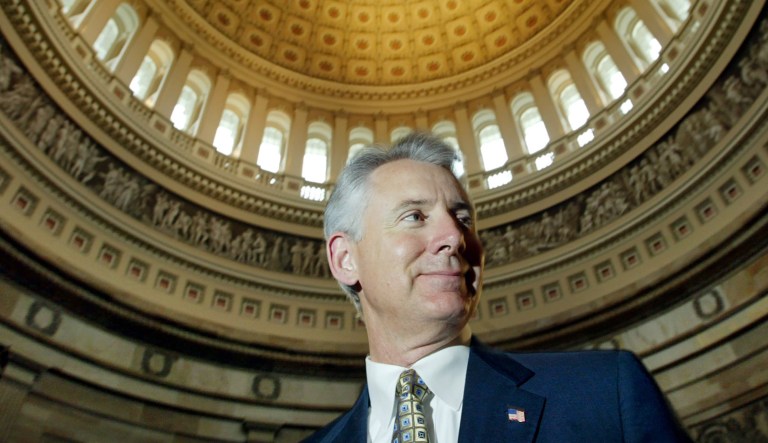 Former Kansas Gov. Bill Graves looks on following the unveiling ceremony of the Dwight D. Graves has moved to Washington to begin serving as president and CEO of American Trucking Associations. 