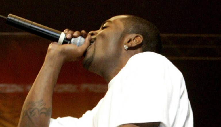 Loon takes the stage during the Hip-Hop Summit at Value City Arena Thursday, June 3, 2004, in Columbus. The Summit is a statewide voter registation effort.