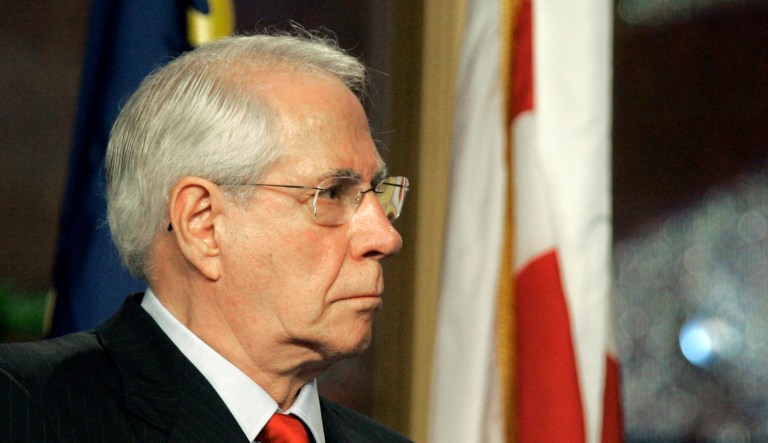 Mike Gravel is seen at an event.