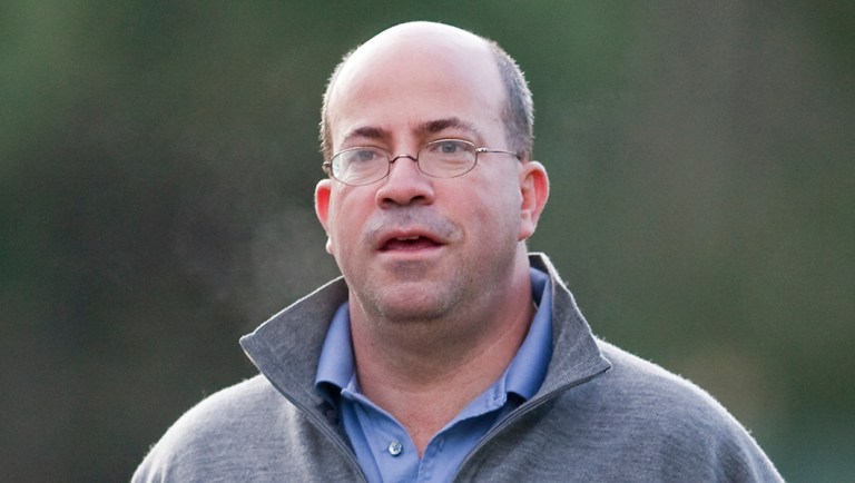 Jeff Zucker, president and CEO of NBC Universal, walks to a morning session.