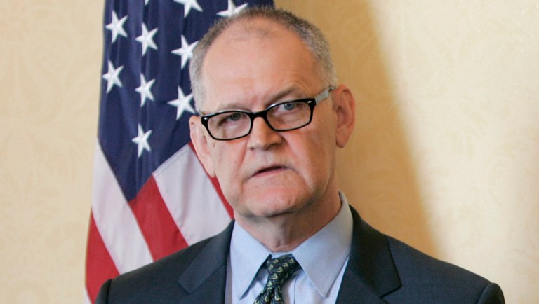 Former CIGNA Vice President Wendell Potter, left, who has become a whistleblower regarding the health care industry, accompanied by  Rep. Louise Slaughter, D-N.Y, speaks during a news conference on Capitol Hill in Washington, Wednesday, Aug. 12, 2009.