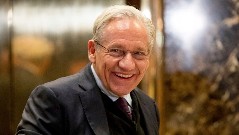 The Washington Post associate editor Bob Woodward arrives at Trump Tower.
