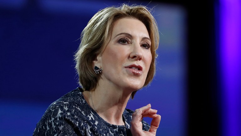 Carly Fiorina speaks at the Conservative Political Action Conference.