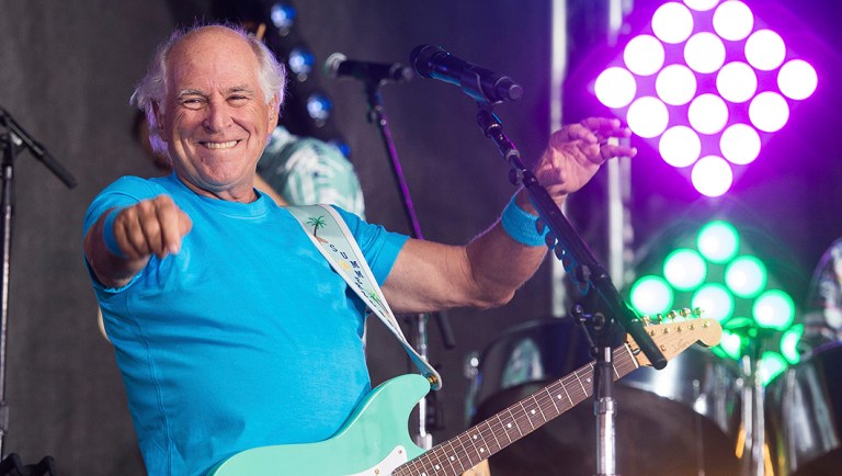 Jimmy Buffett performing on NBC's "Today" show in New York.