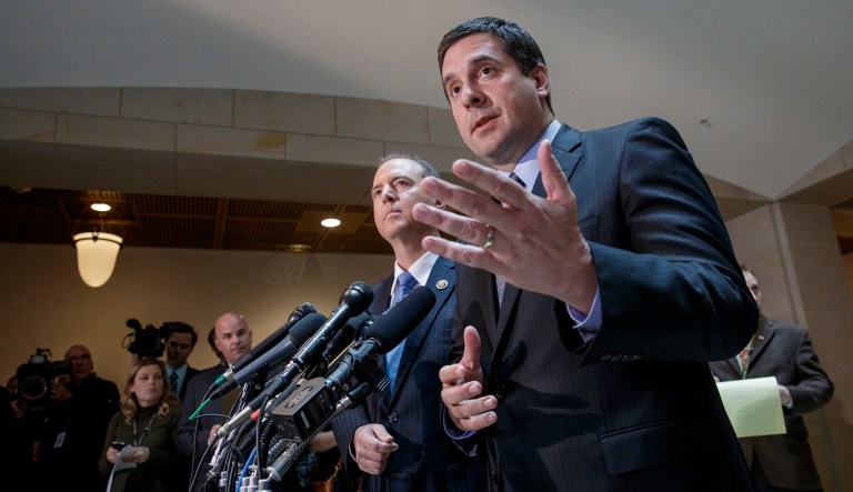Reps. Adam Schiff (left) and Devin Nunes (right) are pictured.