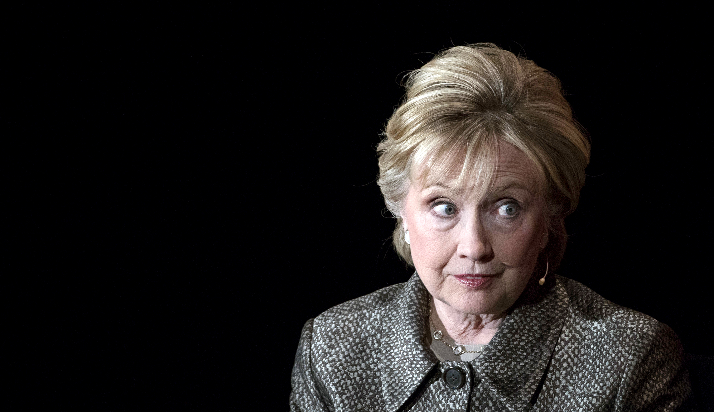 Former Secretary of State Hillary Clinton speaks during an event.
