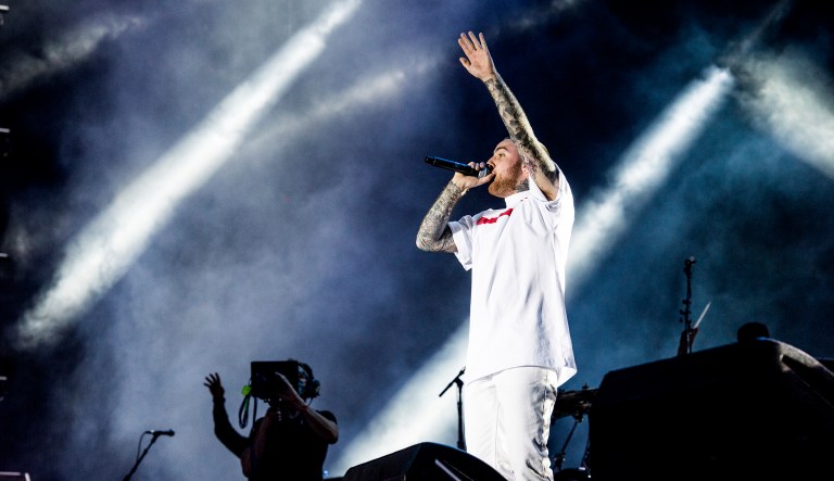 Mac Miller performs at Coachella Music & Arts Festival at the Empire Polo Club on April 17 in Indio, Calif. 