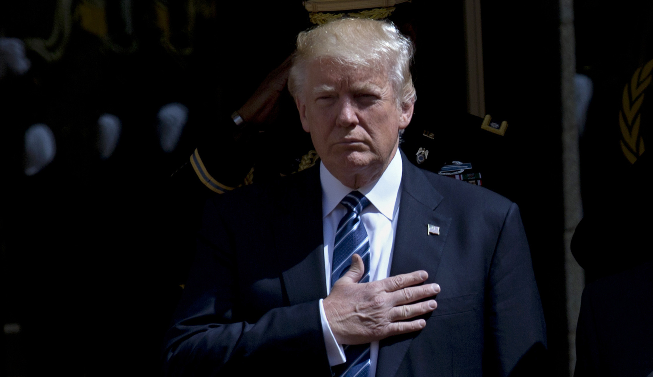 Trump: ‘No escaping to locker rooms’ when White House celebrates national anthem