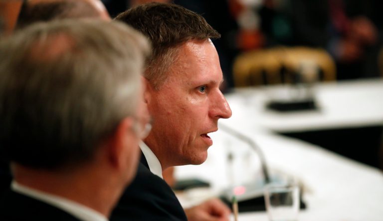 Peter Thiel is seen.