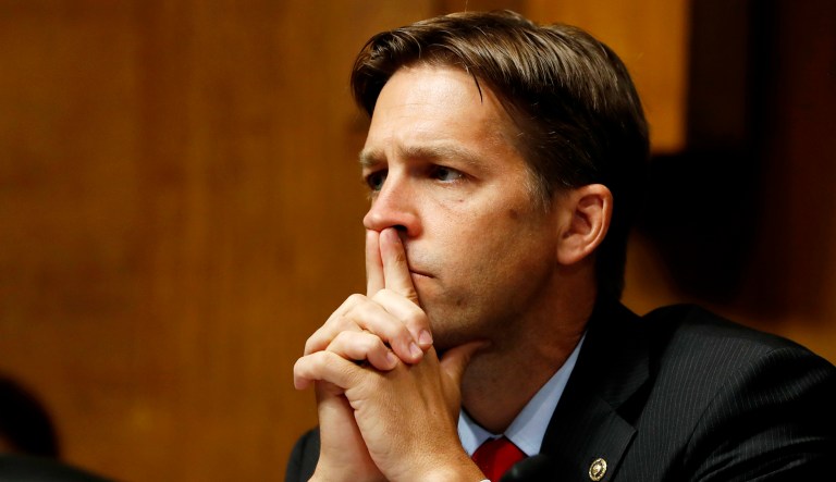 Senate Judiciary Committee member Sen. Ben Sasse, R-Neb., appears at a hearing on Capitol Hill in Washington, D.C.