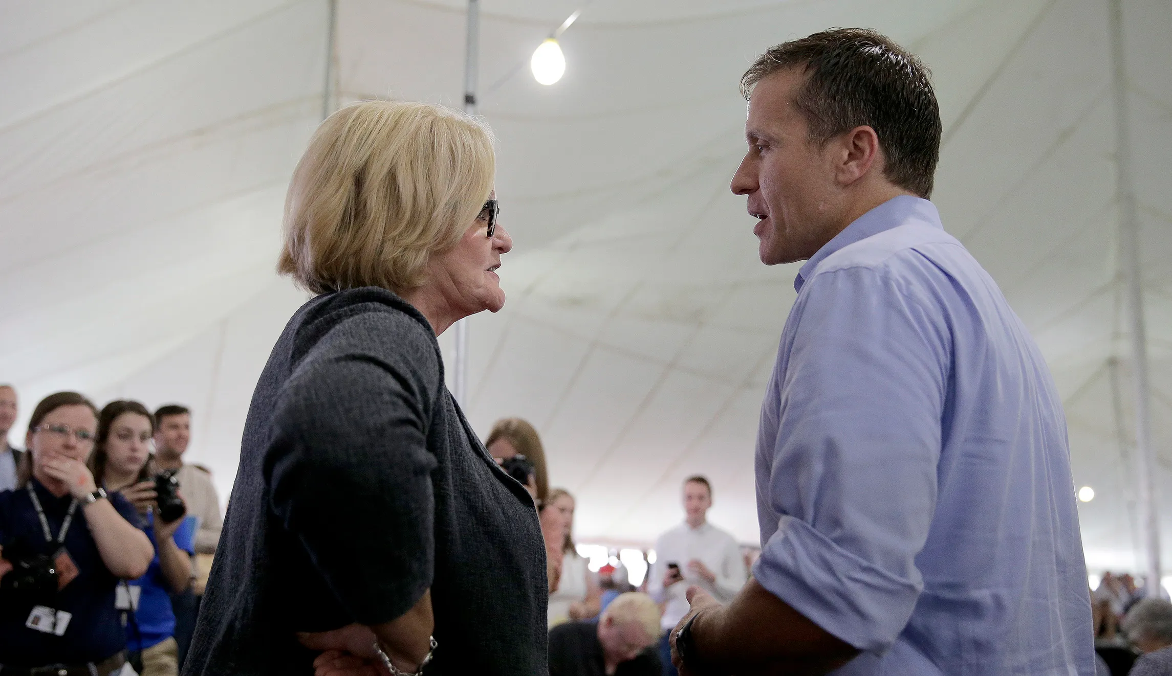 The lawyer representing embattled Republican Gov. Eric Greitens is a donor to Democratic Sen. Claire McCaskill