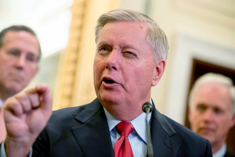 Sen. Lindsey Graham, R-S.C., speaks at a news conference on Capitol Hill in Washington, Wednesday, Sept. 13, 2017, to unveil legislation to reform health care.