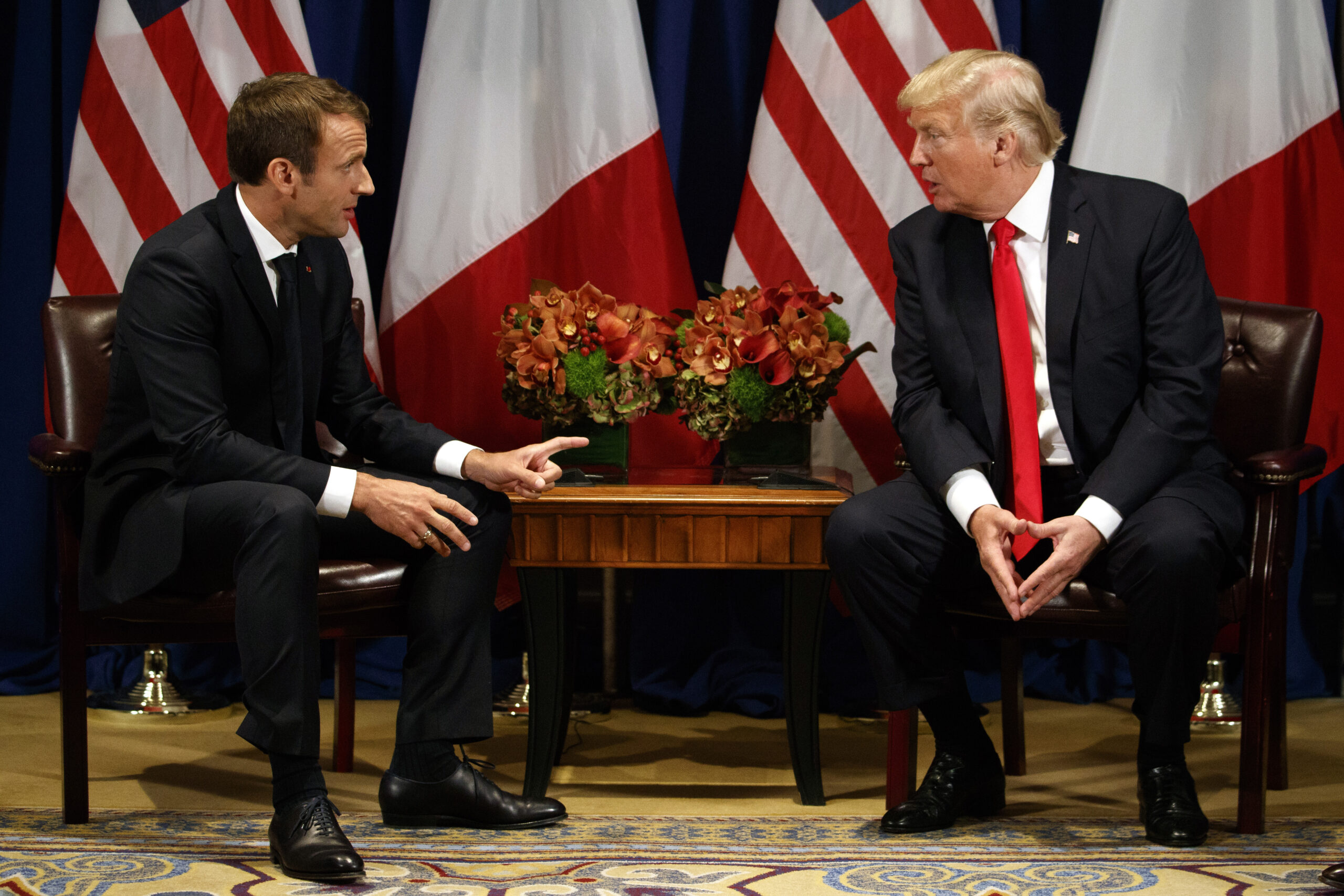 Trump and Emmanuel Macron coordinating response to Syria chemical weapons attack