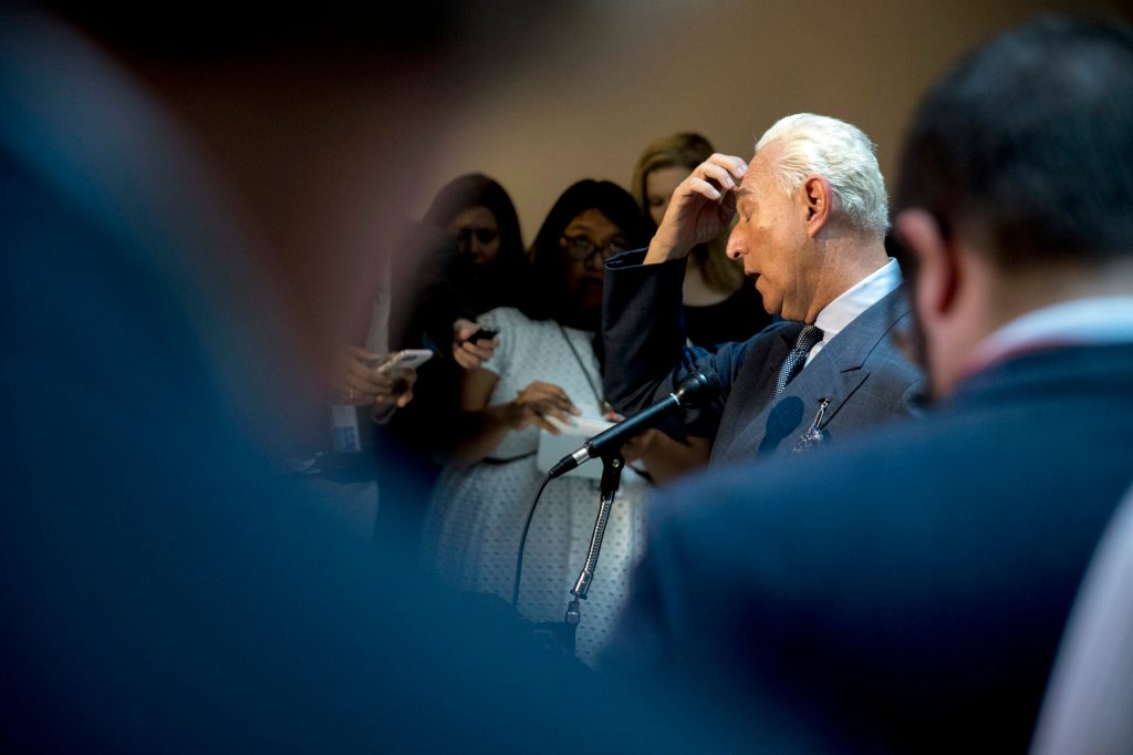 In new Mueller indictment, what is Roger Stone charged with doing?