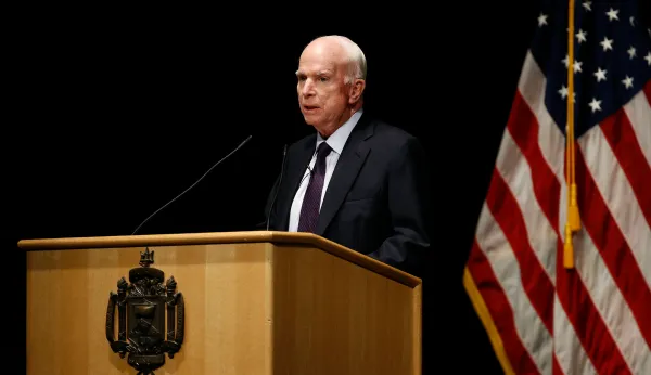 John McCain, a true war hero and politician of courage, now belongs to the ages
