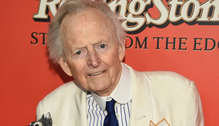 Author Tom Wolfe attends the world premiere of "Rolling Stone: Stories From The Edge" at Florence Gould Hall on Monday, Oct. 30, 2017, in New York.
