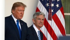 Fed cuts rates, facing global risks and pressure from Trump
