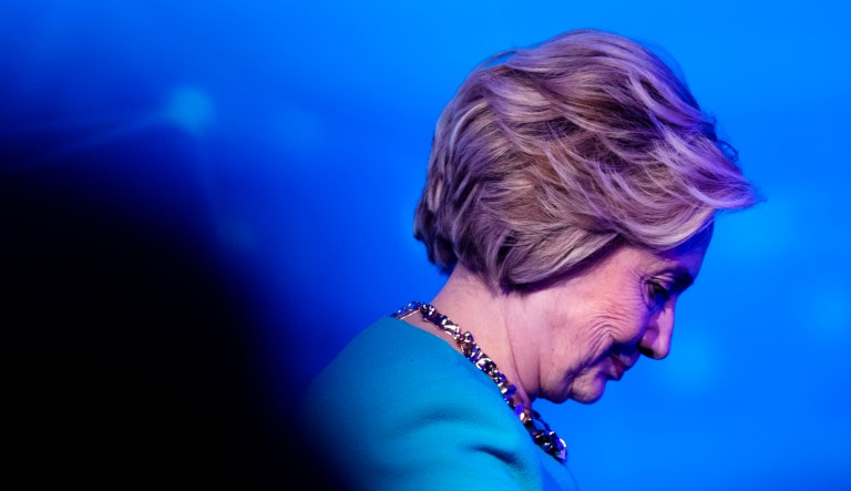 Hillary Clinton appears at an event.