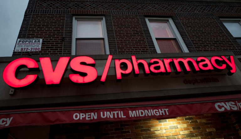 A CVS Pharmacy is open, Sunday, Dec. 3, 2017 in the Brooklyn borough of New York. CVS will buy insurance giant Aetna in a roughly $69 billion deal that will help the drugstore chain reach deeper into customer health care and protect a key client, a person with knowledge of the matter said Sunday.