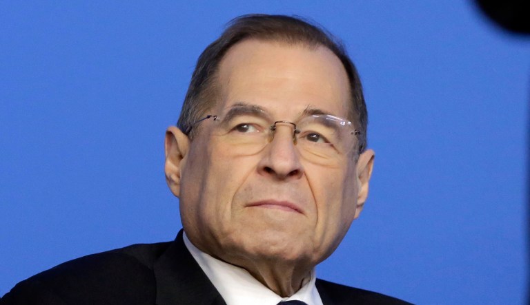Rep. Jerrold Nadler, D-N.Y., listens to remarks during an event.