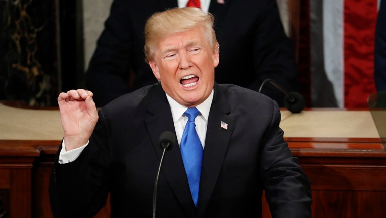 President Trump delivers his State of the Union address to a joint session of Congress.