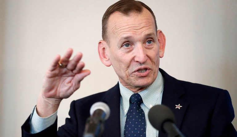 Director of the United States Secret Service Randolph Alles speaks at the Atlanta Press Club in Atlanta, Thursday, Feb. 1, 2018. 