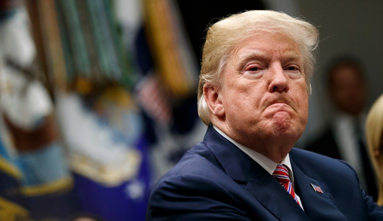 President  Trump listens during a meeting with state and local officials to discuss school safety. (AP Photo/Evan Vucci)