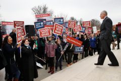 Democrats mobilize to offset Supreme Court’s expected ruling against unions